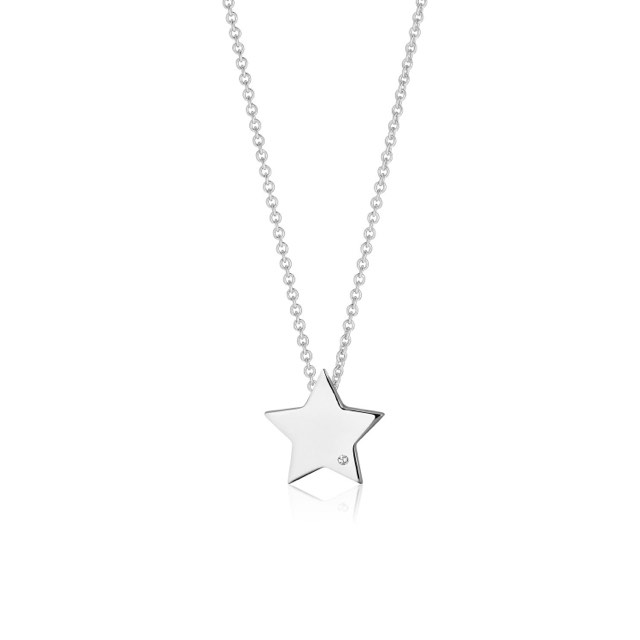 FOLLINA STELLA Necklaces White Zirkoner (silver) 38-45 cm