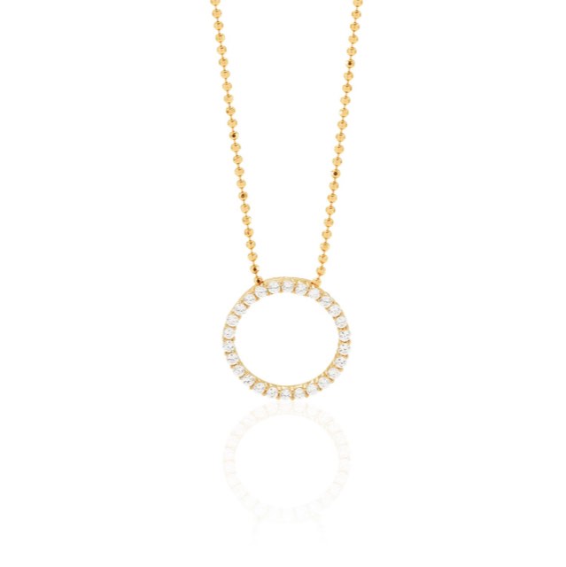 BIELLA Necklaces White Zirkoner (Gold)