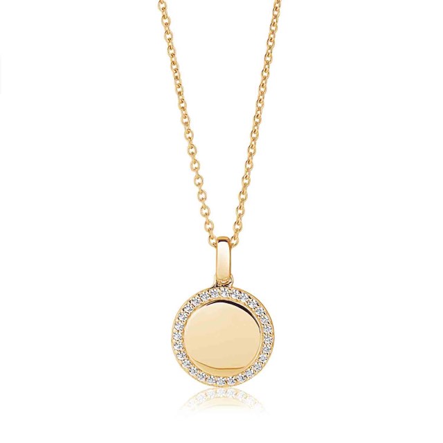 FOLLINA Necklaces White Zirkoner (Gold)