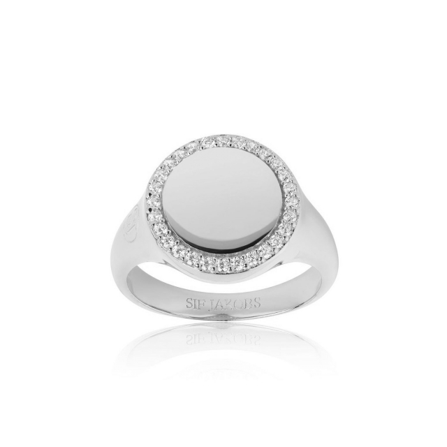 FOLLINA GRANDE ring White Zirkoner (silver)