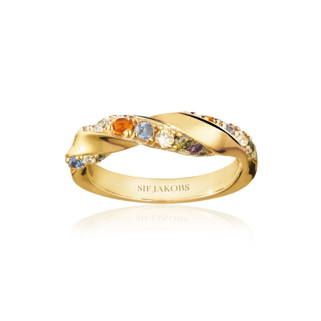 FERRARA ring Multi-coloured Zircons (Gold)