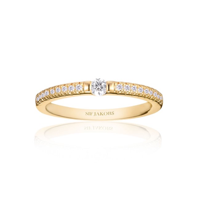 ELLERA UNO ring White Zirkonia (Gold)