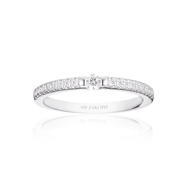 ELLERA UNO ring White Zirkonia (silver)