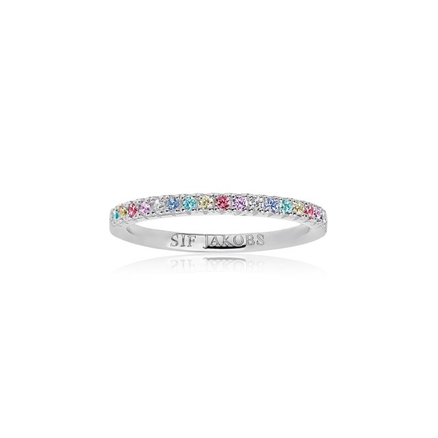 ELLERA ring Multi-coloured Zircons (silver)