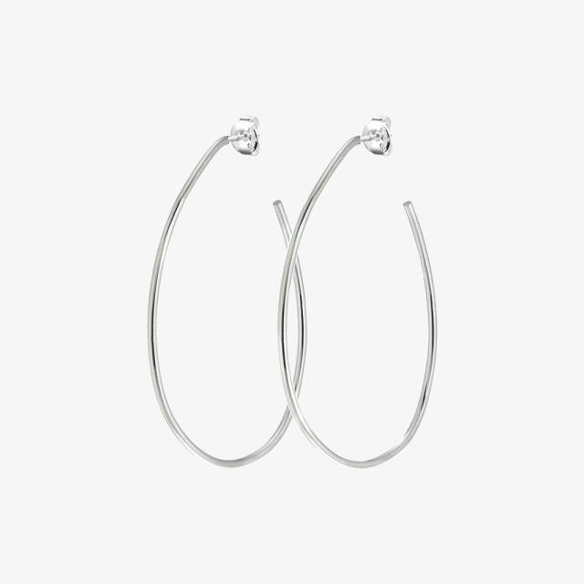 Together hoops silver