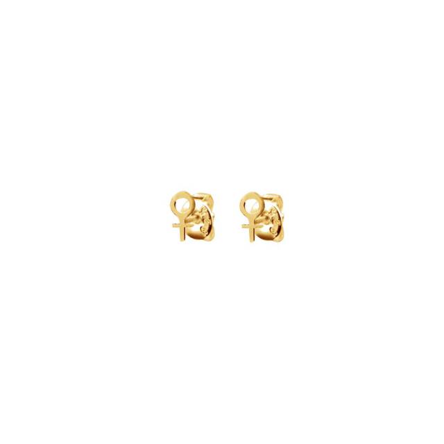 Women Unite drop Earring Gold