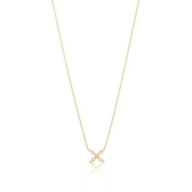 Ellipse mini Necklace Gold