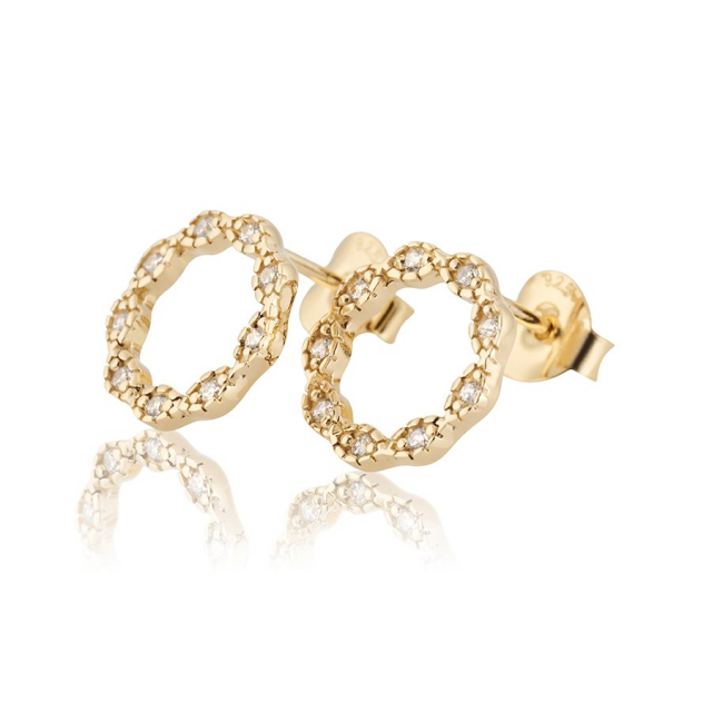 Safe and Sound Earrings Gold