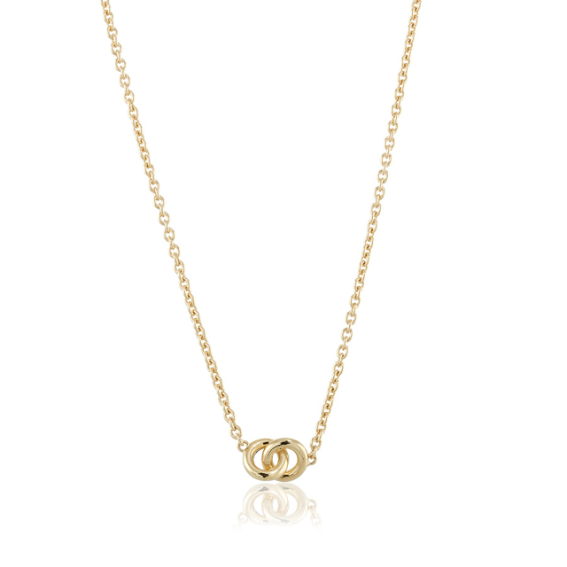 The knot mini Necklace Gold