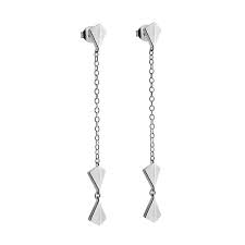 Kite Long Earring silver