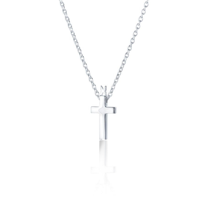 Cross faith Necklace Silver in the group Necklaces / Silver Necklaces at SCANDINAVIAN JEWELRY DESIGN (s115)