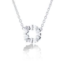 Bricks explosion mini Necklace  Silver in the group Necklaces at SCANDINAVIAN JEWELRY DESIGN (s141)