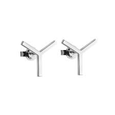 One Twenty Earring silver in the group Earrings / Silver Earrings at SCANDINAVIAN JEWELRY DESIGN (s316)