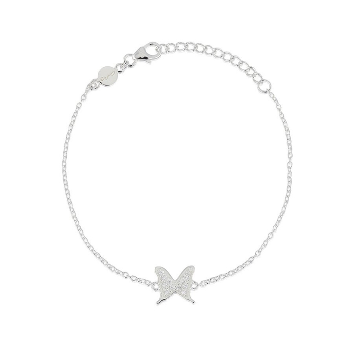 Petite papillion sparkling Bracelet Silver in the group Bracelets / Silver Bracelets at SCANDINAVIAN JEWELRY DESIGN (s317)