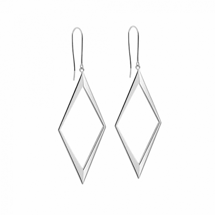 Rhomb Earring silver in the group Earrings / Silver Earrings at SCANDINAVIAN JEWELRY DESIGN (s326)