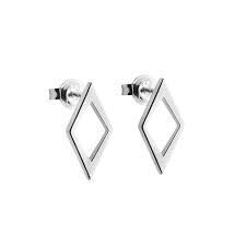 Rhomb Earring silver in the group Bracelets / Silver Bracelets at SCANDINAVIAN JEWELRY DESIGN (s327)