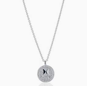 Lycka Necklace Silver in the group Necklaces / Silver Necklaces at SCANDINAVIAN JEWELRY DESIGN (s374)