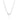 Mini Peace Halsband Silver 42-45 cm
