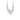 Crystal Rain Collier - Clear Halsband Silver