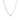 Micro Blink Necklace - Blue Topaz Halsband Silver 40-45 cm