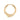 Miro 12 Huggie Goldplated Silver (One)