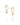 Micro catch a falling star Hoops Guld