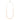 Capri stone charm neck gold orange 45 cm