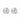 East wide oval ear plain Silver-Onesize