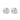 East wide oval ear plain Silver-Onesize