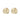East wide oval ear plain Gold-Onesize