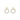 East round pendant ear Gold/clear-Onesize