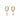 Lydia pearl ring ear Guld