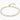 Julie small brace Gold white