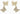Vega short ear Gold clear