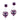 Medical Plastic Pendant Heart 4/6 mm, Light amethyst Örhänge