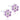 Medical Plastic Daisy 5 mm, Violet/Crystal Örhänge