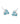 Clover 6 mm, Aquamarine Medical Plastic