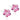 Medical Plastic Flower 6 mm, Light rose Örhänge