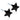 Black Titanium Star 8 mm Örhänge
