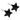 Black Titanium Star 8 mm Örhänge
