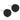 Black Titanium Puck 8 mm Örhänge