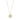 DAISY BROOCH/Halsband 33 MM WHITE ENAMEL Guld