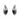 2024 HERITAGE EAR CLIPS SILVER BLACK ONYX