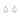 Offspring örhängen, mellan 0,08ct Silver