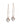 FRIDA Long örhänge Rose/Kristall