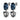 ANETT Silver ROYAL BLUE / GREY Örhänge