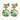 NICOLA Guld LIGHT GREEN/GOLDEN
