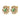 AUDE Guld L.GREEN/GOLDEN