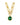 LISANNA SG EMERALD GREEN Halsband Guld
