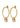 DIEGA SG PEACH Örhängen Guld